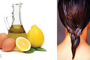 yolk oil lemon hair treatment