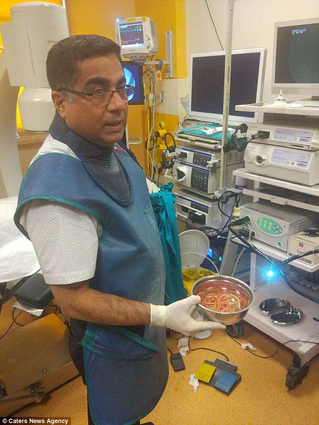 Sunita roundworms removal surgery