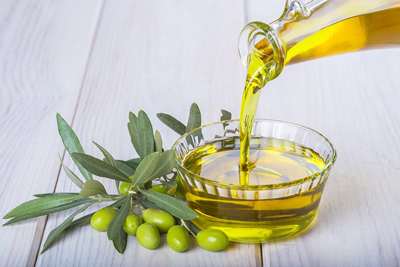 Olive oil in nose
