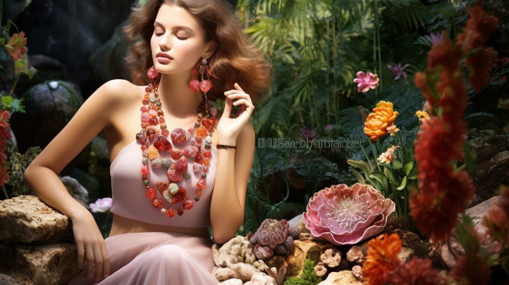 flower agate gemstone jewelry