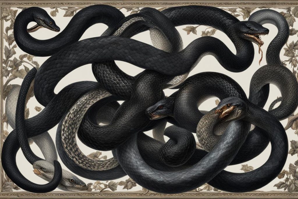 dream of black snakes and pythons