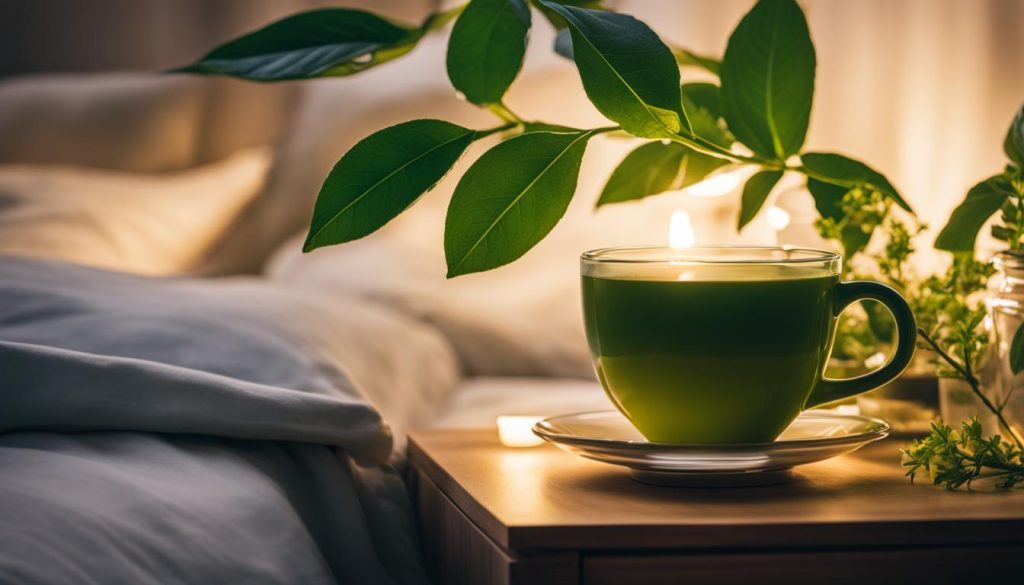benefits of drinking green tea before bed