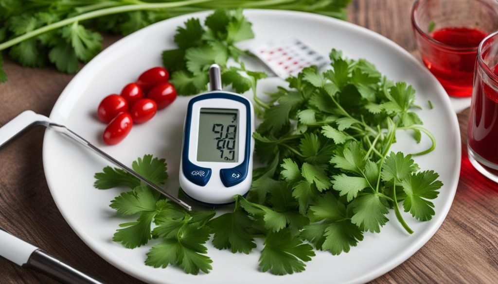 cilantro for blood sugar management and foodborne illness prevention
