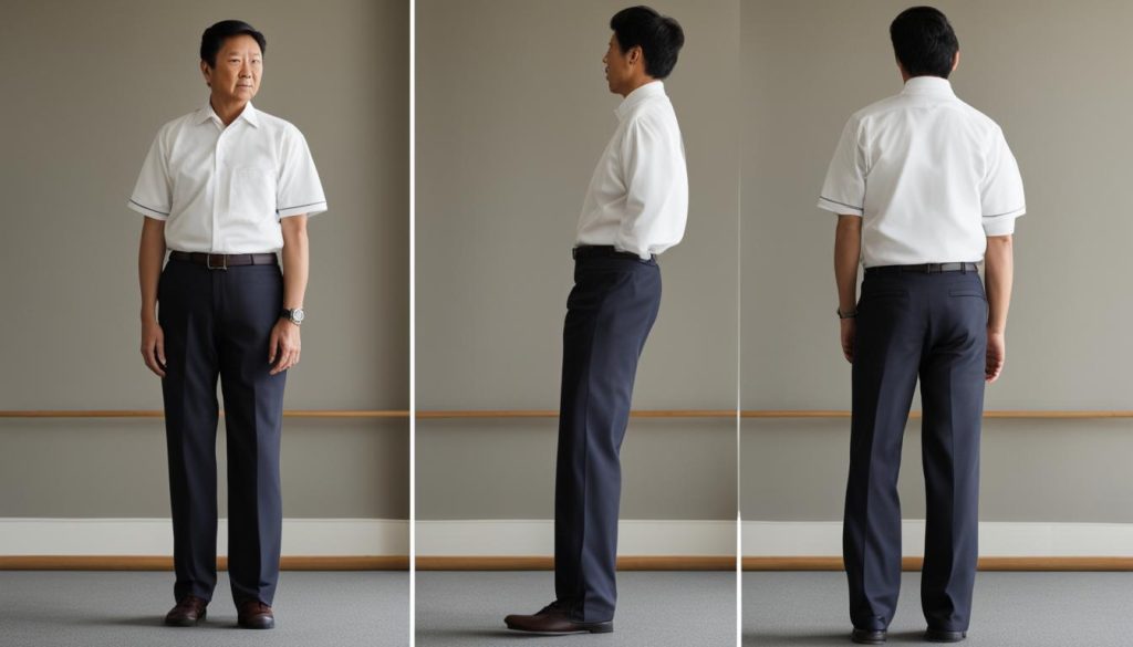 correct standing posture