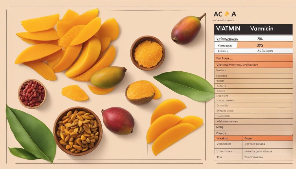 dried mango nutrition