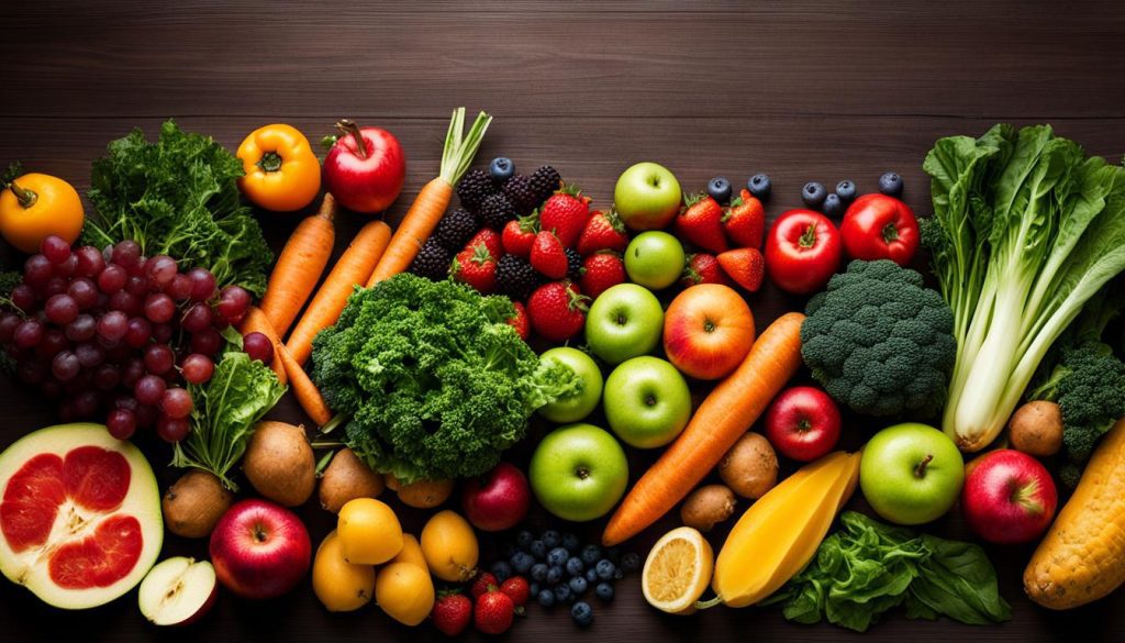 fiber-rich fruits and vegetables
