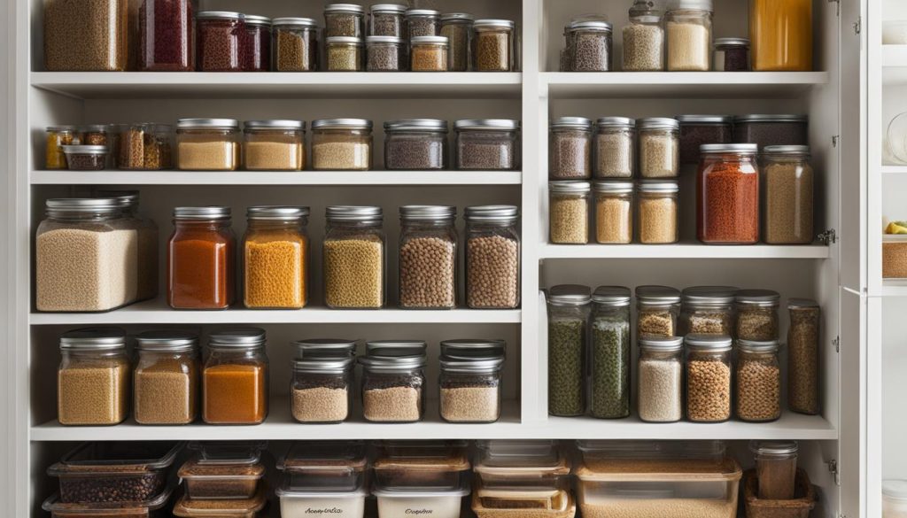 organizing pantry and cabinets